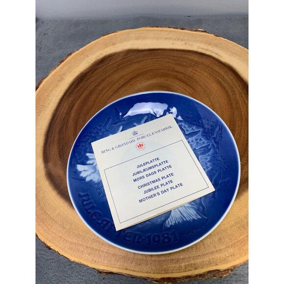 Bing & Grondahl 1981 Juleplatte Christmas Peace Plate - Picture 5 of 7